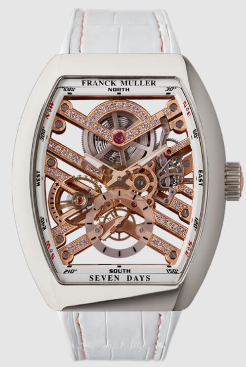 Franck Muller VANGUARD 7 DAYS POWER RESERVE SKELETON Replica Watch Cheap Price V41S6SQTMVTHDSTG AC5N